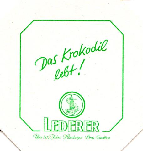 nürnberg n-by lederer über 500 3b (8eck195-das krokodil lebt-grün) 